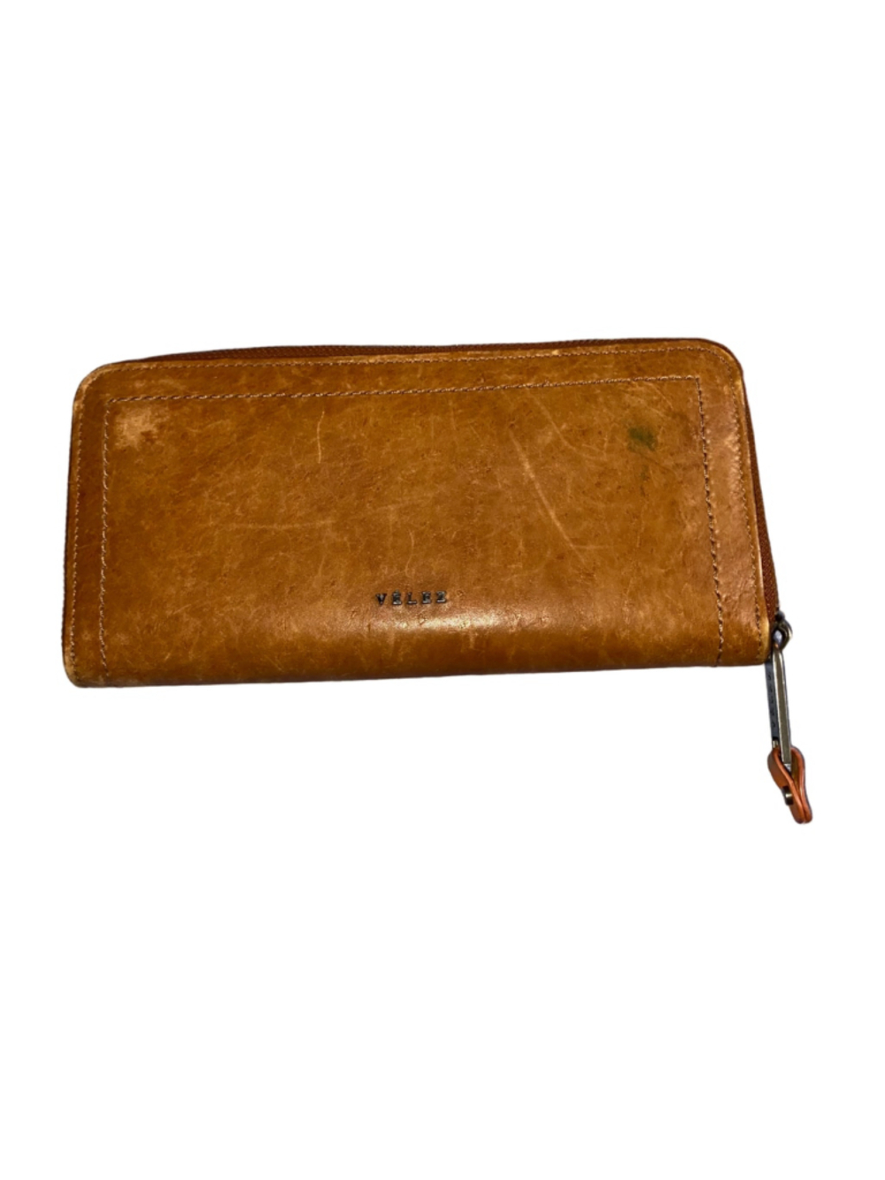 Women's Velez Genuine Leather Zip Around Wallet Brown